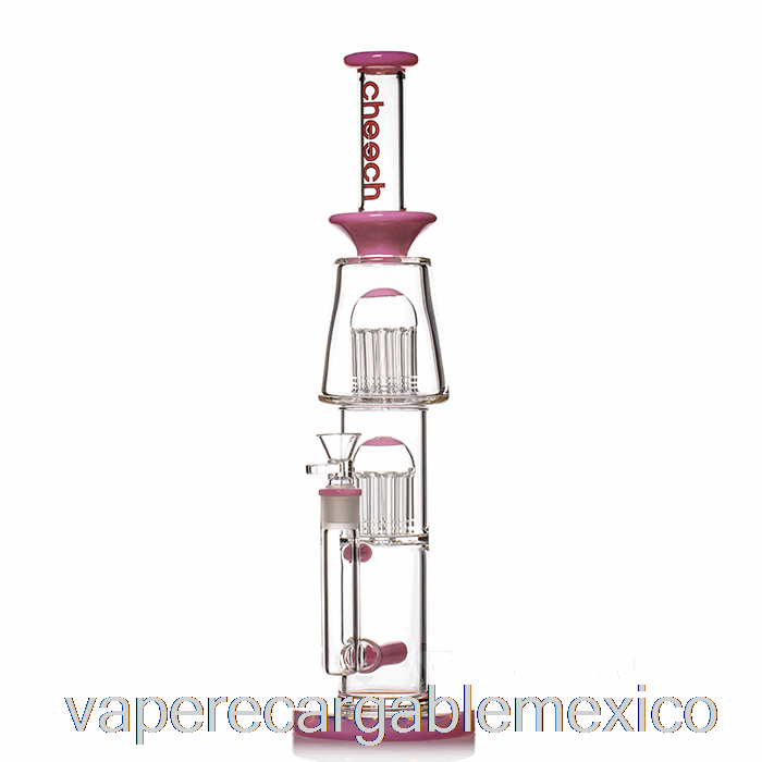 Vape Recargable Cheech Glass Dual Tree Inline Bong Rosa